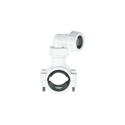 McAlpine CLAMP1WH White Pipe Clamp Connector - Thumbnail 2