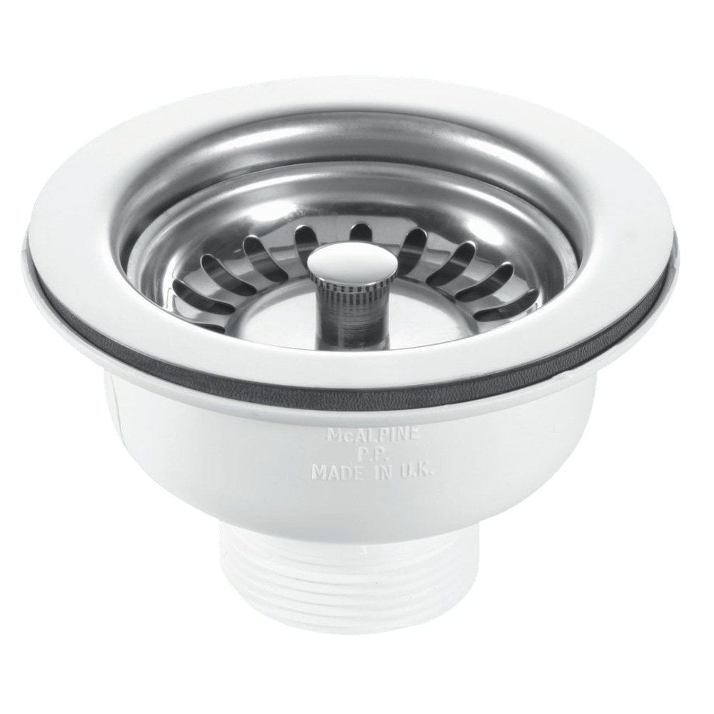 McAlpine 38mm x 113mm Basket Strainer Waste - Image 1