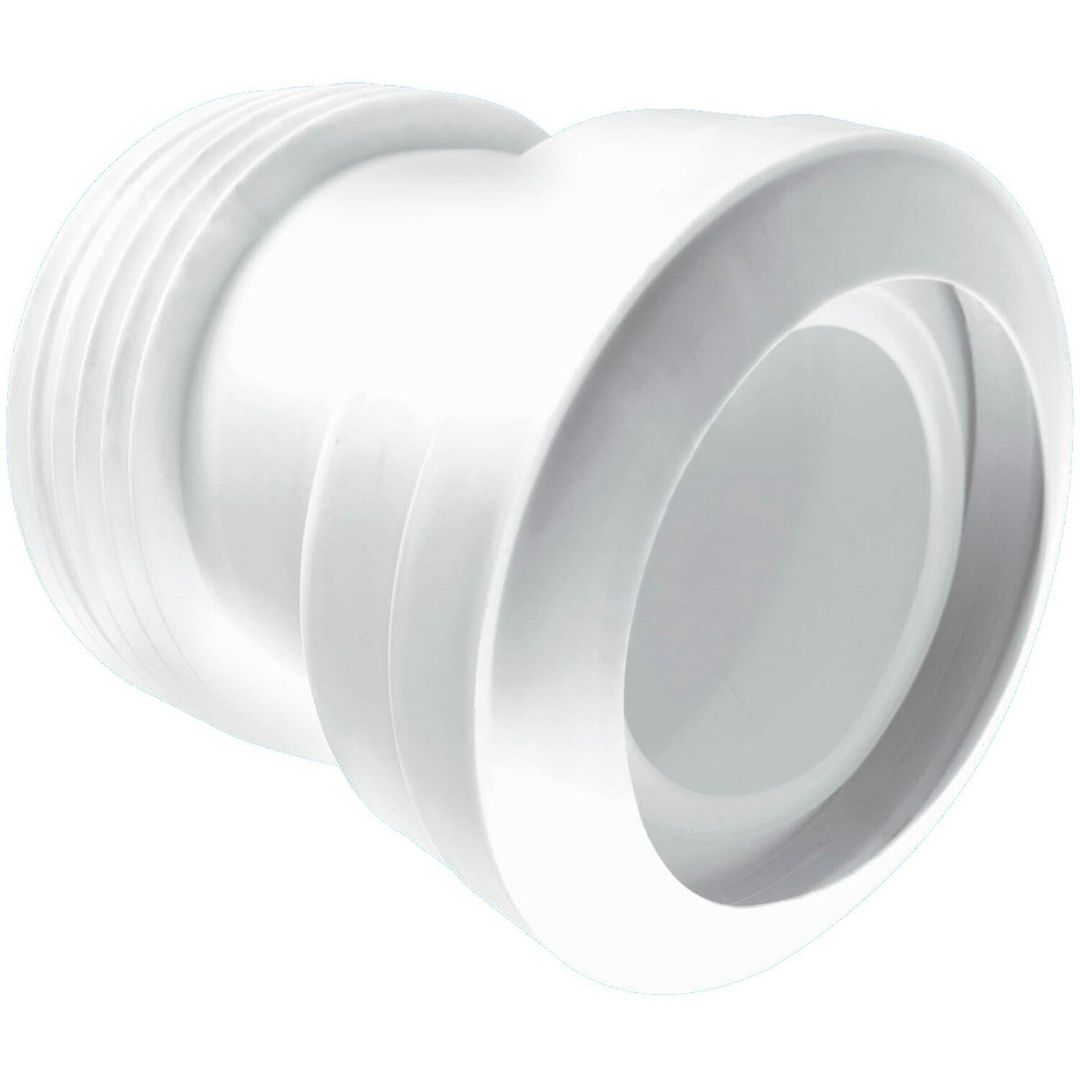 McAlpine MAC-7A 97-107mm Inlet x 4"/110mm Outlet 14° Angle MACFIT WC Connector - Grey - Image 1