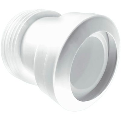 McAlpine MAC-7A 97-107mm Inlet x 4"/110mm Outlet 14° Angle MACFIT WC Connector - Grey