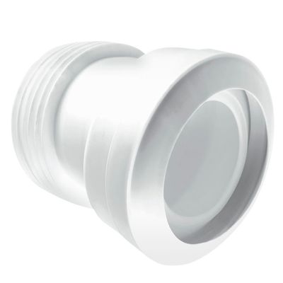McAlpine MAC-7A 97-107mm Inlet x 4"/110mm Outlet 14° Angle MACFIT WC Connector - Grey - Thumbnail 2