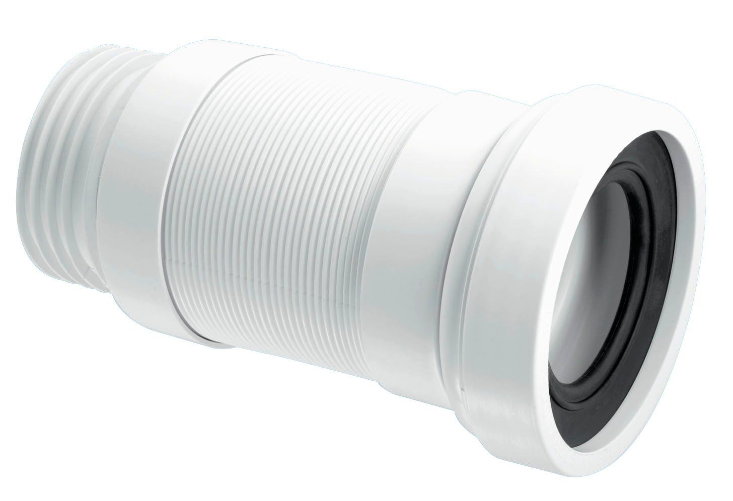 McAlpine Short Flexible WC Connector To Suit 110mm Soil Pipe WC-F18R - Image 1
