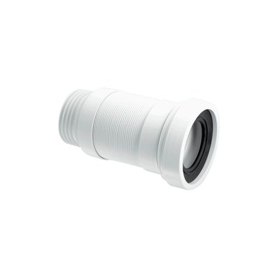 McAlpine 3½" / 90mm Straight Flexible WC Connector (Short) Compact Flexible Toilet Waste - Thumbnail 2