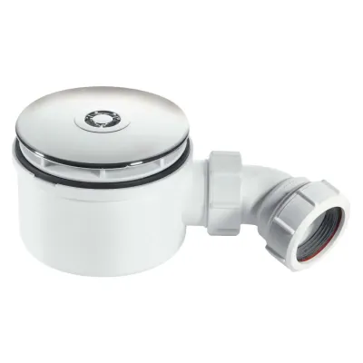 McAlpine ST90CP10-70 Shallow Shower Trap 90mm Chrome - Thumbnail 2