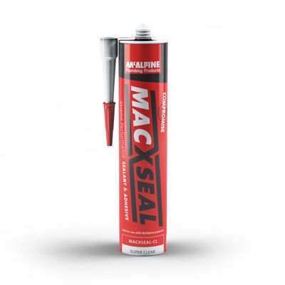 McAlpine MACXSEAL-CL Macxseal Sealant & Adhesive Super Clear 290ml - Thumbnail 2