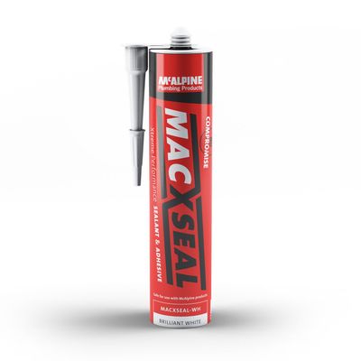 McAlpine Macxseal Sealant & Adhesive Brilliant White 290ml - Thumbnail 2