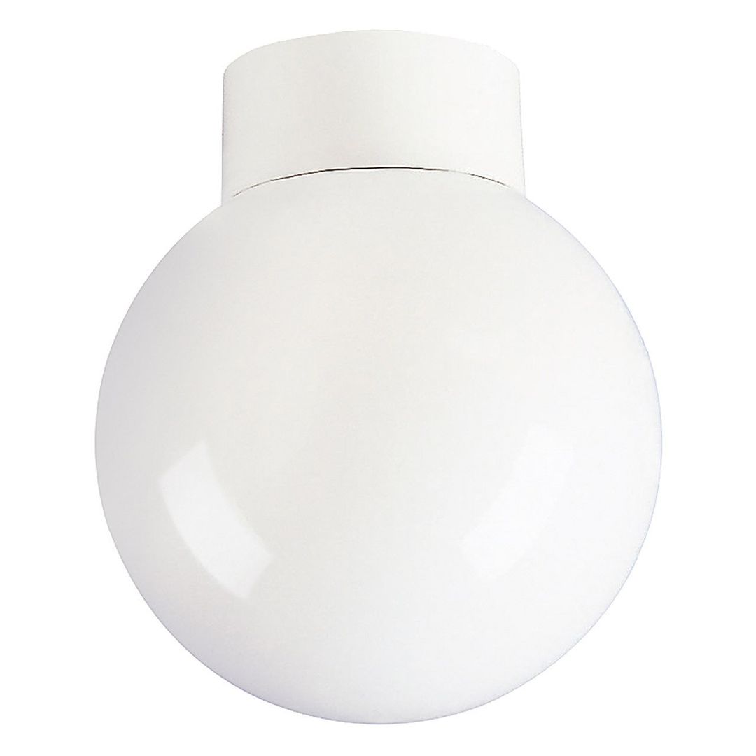 Firstlight Sphere 18cm Flush Ceiling Light Opal in White - Image 1