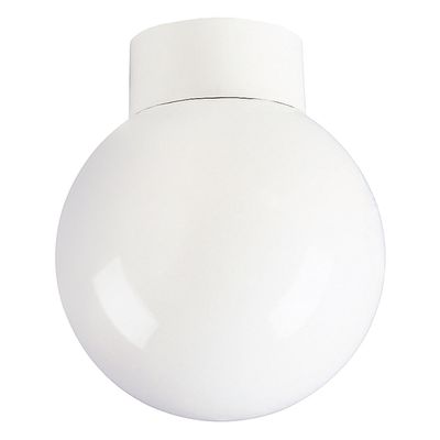 Firstlight Sphere 18cm Flush Ceiling Light Opal in White