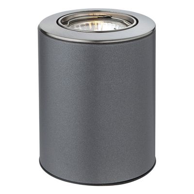 Firstlight Floodlite Uplighter with On/Off Switch Warm White 3000K in Satin Steel