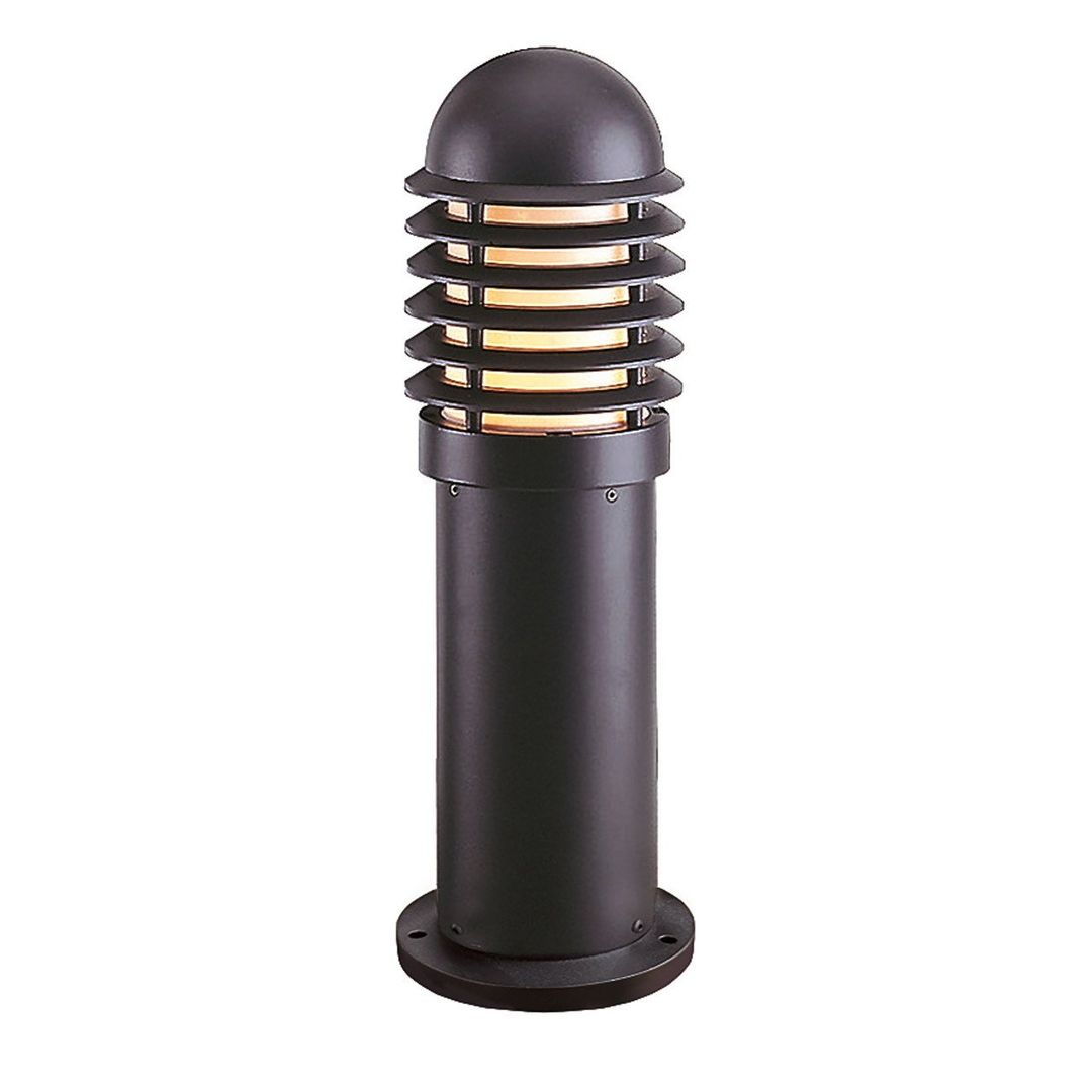 Firstlight Bollard 450mm Outdoor Post Light Opal in Black - Image 1