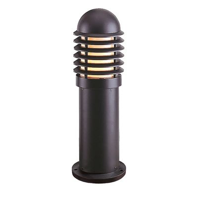 Firstlight Bollard 450mm Outdoor Post Light Opal in Black