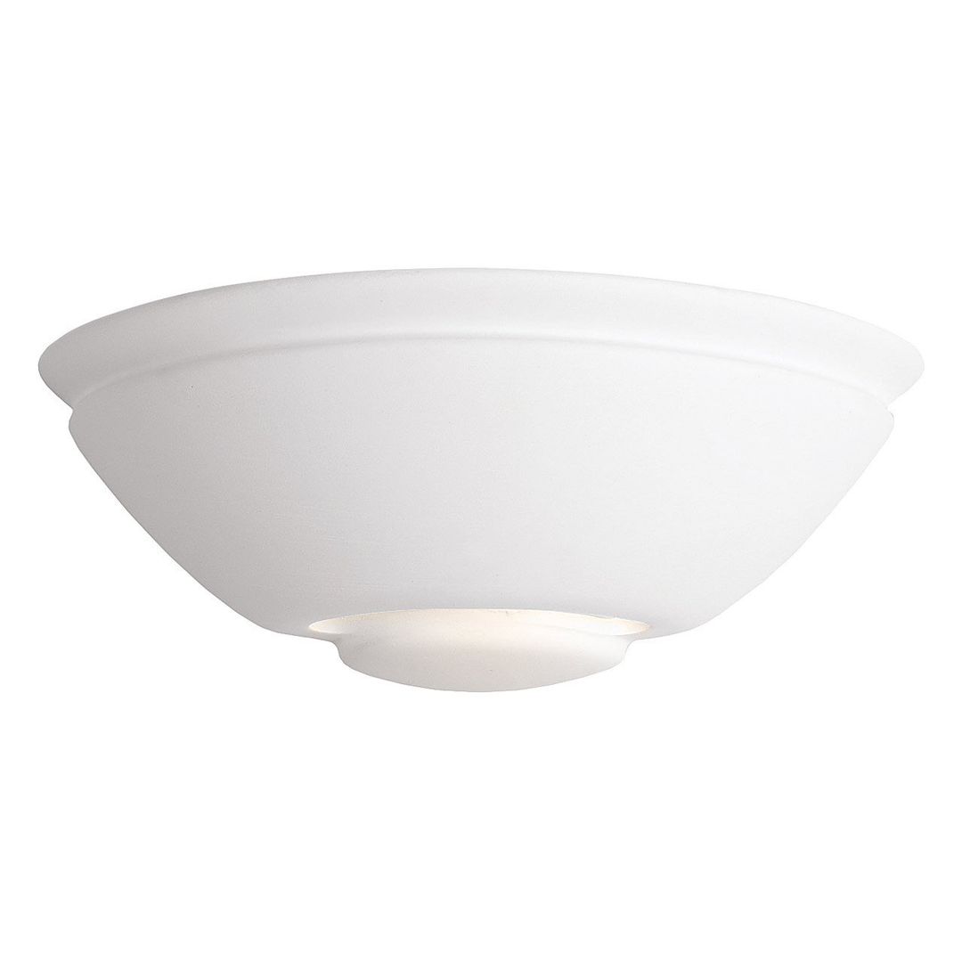 Firstlight Ceramic 260mm Wall Wall Uplighter in Unglazed - Image 1