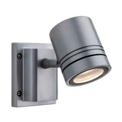 Firstlight Aero Outdoor Wall Spotlight in Aluminium