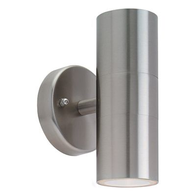 Firstlight Fusion Up and Down Outdoor Wall Up and Down Light in Stainless Steel