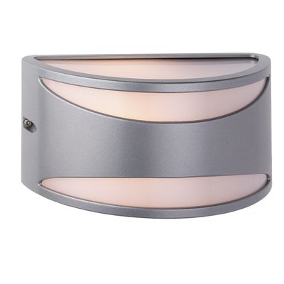 Firstlight Meridian Outdoor Wall Lantern Opal in Silver