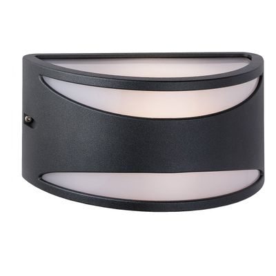 Firstlight Meridian Outdoor Wall Lantern Opal in Black