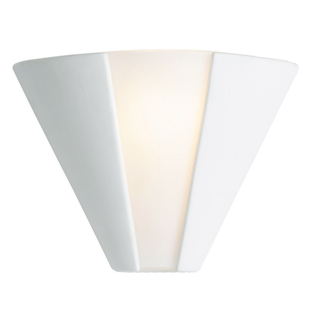 Firstlight Ceramic 255mm Wall Wall Uplighter Acid in Unglazed - Image 1