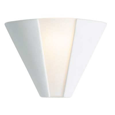 Firstlight Ceramic 255mm Wall Wall Uplighter Acid in Unglazed