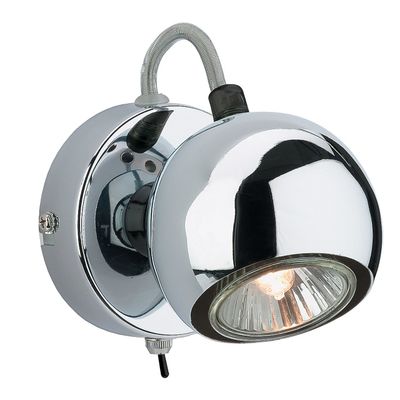 Firstlight Magnetic Wall Wall Spotlight with On/Off Switch in Chrome