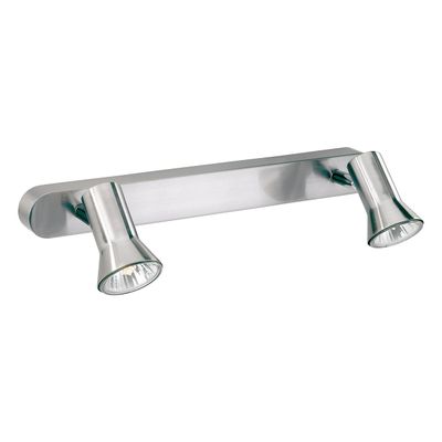 Firstlight Magnum 2-Light Wall Wall Spotlight in Brushed Steel