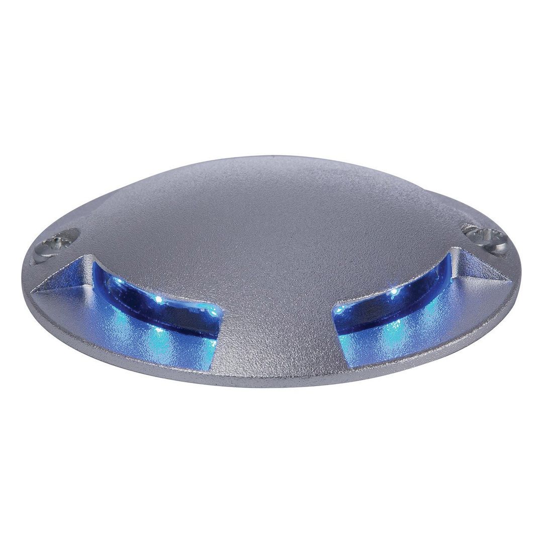 Firstlight LED 4-Way Outdoor Ground Light Blue in Aluminium - Image 1