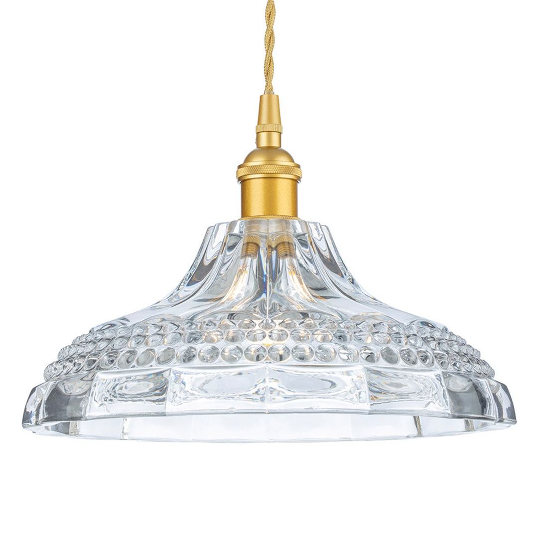 Firstlight Wilshire 24cm Pendant Light Decorative in Satin Gold - Image 1