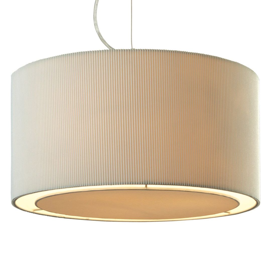 Firstlight Clio 3-Light Pendant Light in Cream and Chrome - Image 1