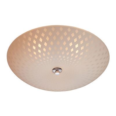 Firstlight Celine 3-Light Flush Ceiling Light Opal in White