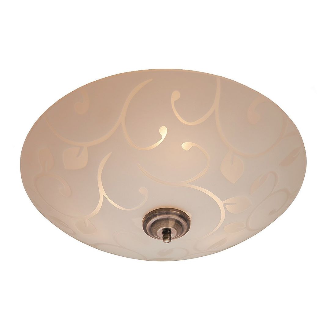 Firstlight Sadie 3-Light Flush Ceiling Light Opal in White - Image 1