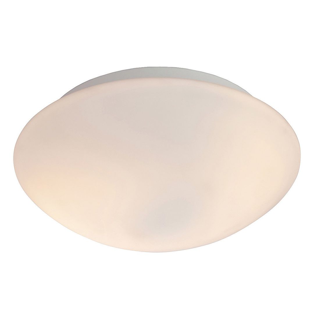 Firstlight Veneto 2-Light Flush Ceiling Light Opal in White - Image 1