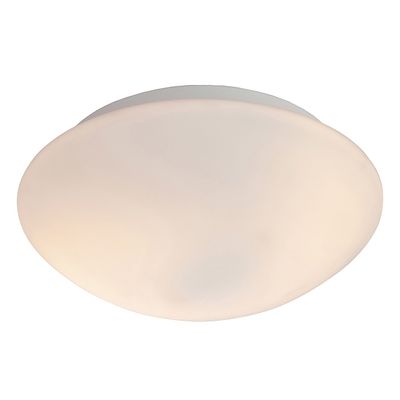 Firstlight Veneto 2-Light Flush Ceiling Light Opal in White