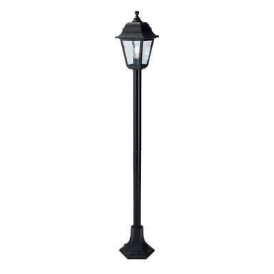 Firstlight Oslo Outdoor Post Lantern Clear in Black