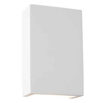 Firstlight LED Gallery 100mm Wall Wall Up/Down Light Square Warm White 3000K in White