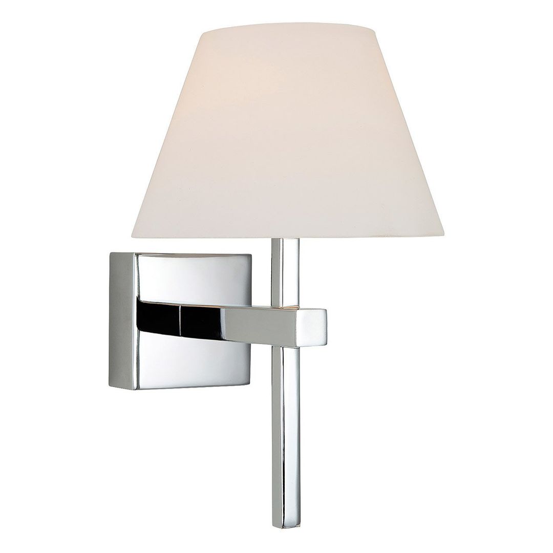 Firstlight Fabio Wall Wall Light Opal in Chrome - Image 1