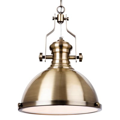 Firstlight Albion 32cm Pendant Light in Antique Brass