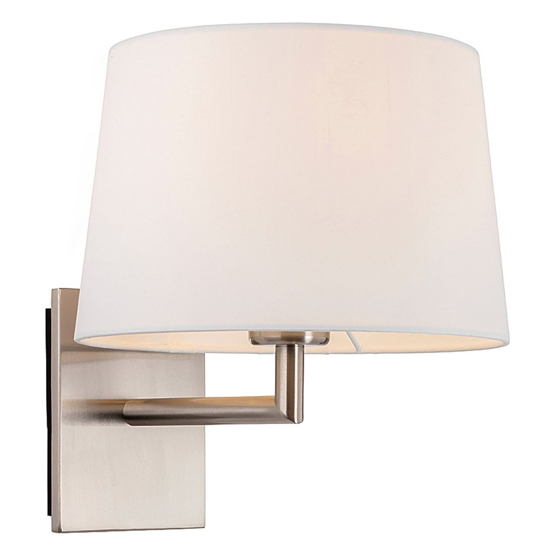 Firstlight Grand Wall Wall Light in Cream and Brushed Steel - Image 1