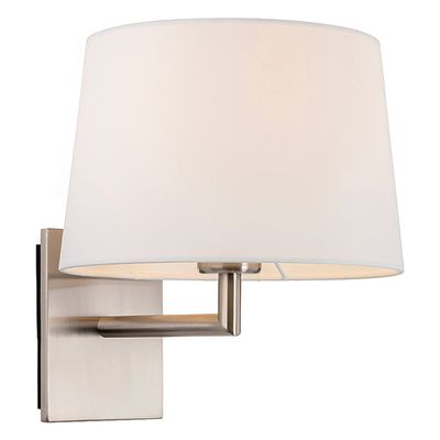 Firstlight Grand Wall Wall Light in Cream and Brushed Steel