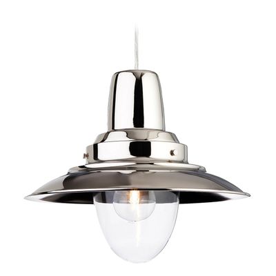 Firstlight Fisherman 29cm Pendant Light Clear in Chrome