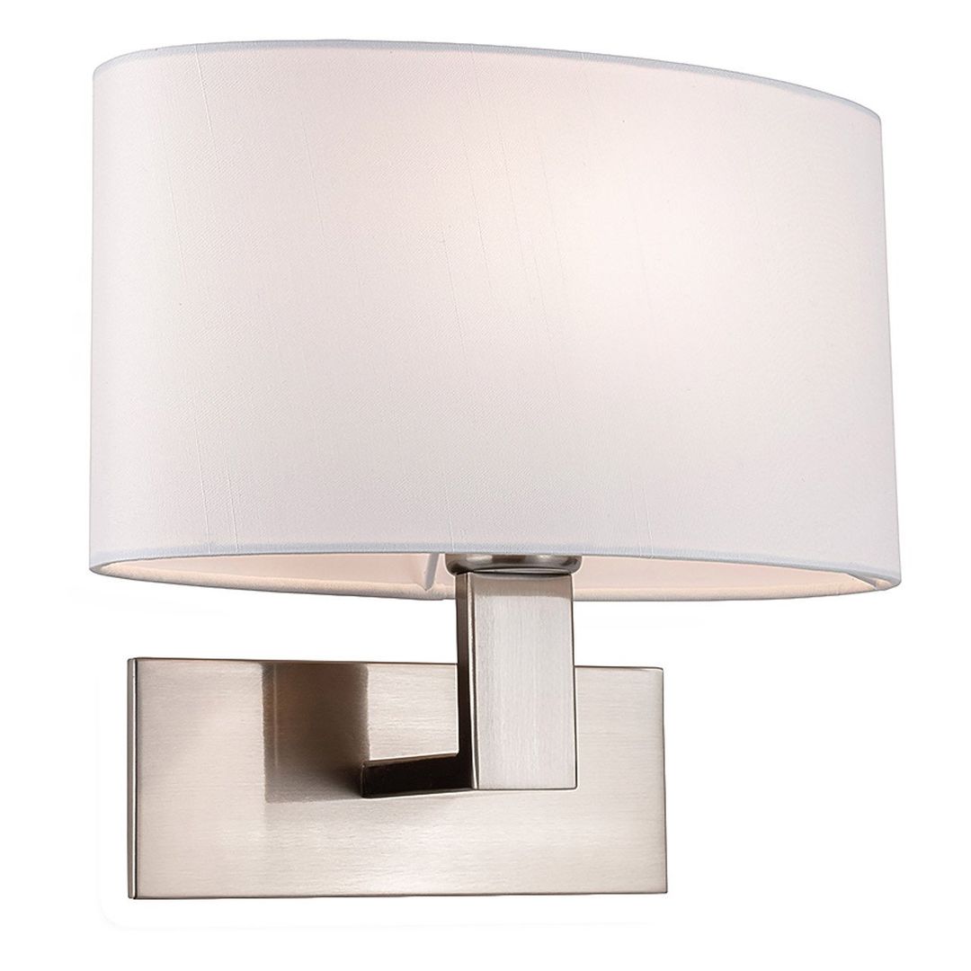 Firstlight Webster Wall Wall Light in Cream and Brushed Steel - Image 1