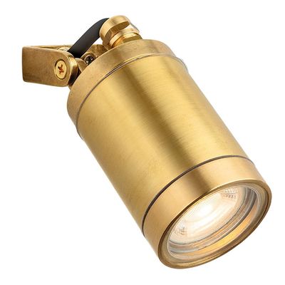 Firstlight Nautic Adjustable Outdoor Wall Downlight in Brass