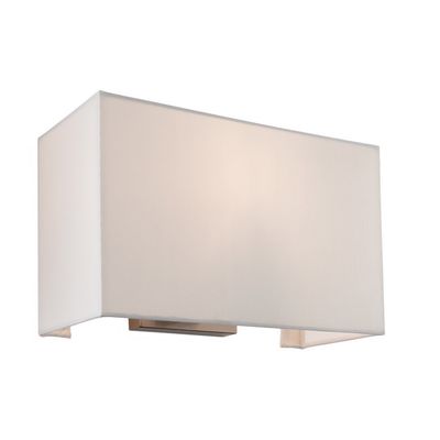Firstlight Fargo 30cm Wall Wall Light in Cream and Brushed Steel