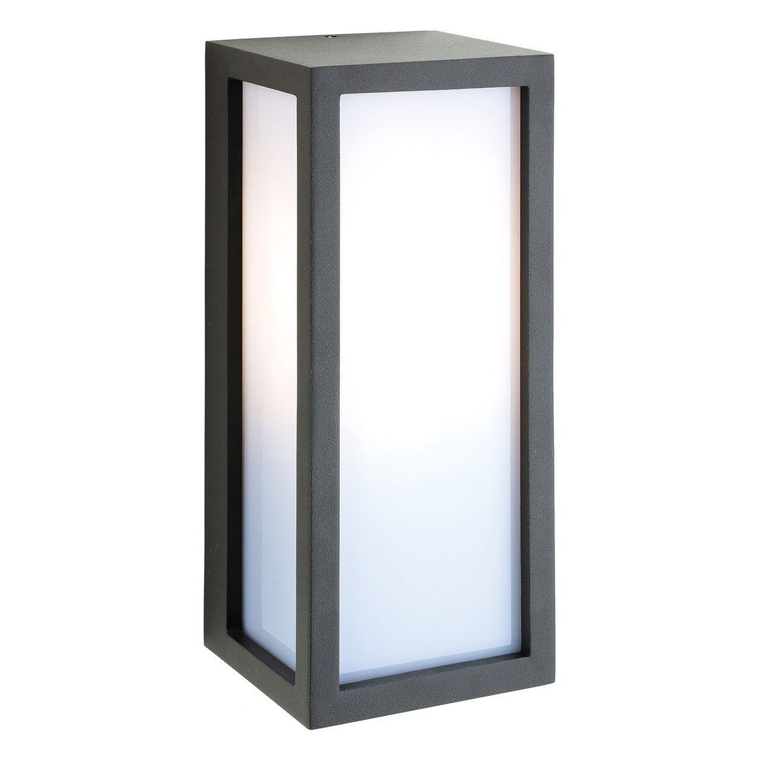 Firstlight Warwick Outdoor Wall Lantern Opal in Graphite - Image 1