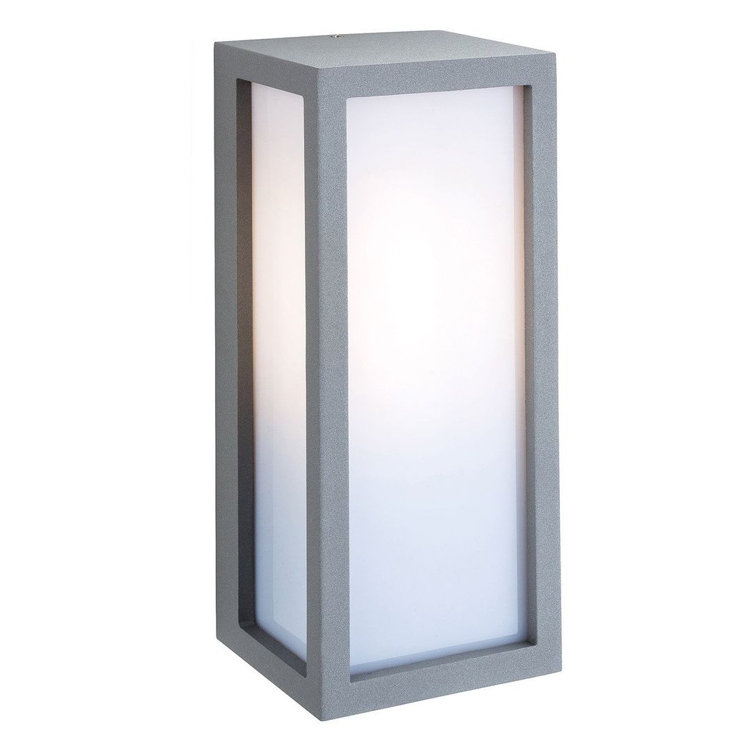 Firstlight Warwick Outdoor Wall Lantern Opal in Silver - Image 1