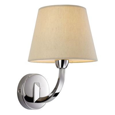 Firstlight Fairmont Wall Wall Light in Cream and Polished Steel
