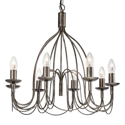 Firstlight Regency 8-Light Pendant Light in Antique Silver