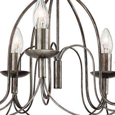 Firstlight Regency 5-Light Pendant Light in Antique Silver