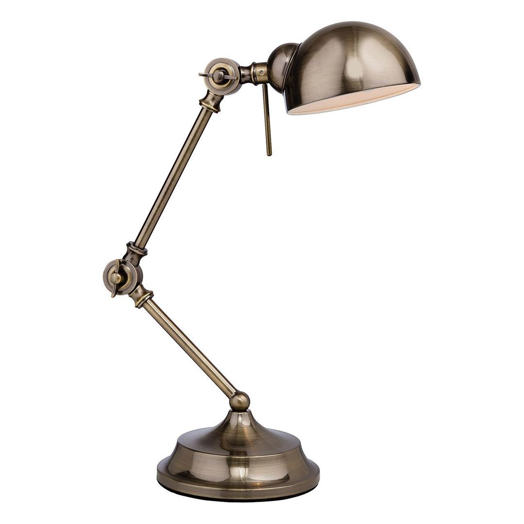 Firstlight Beau Desk Lamp with On/Off Switch in Antique Brass - Image 1