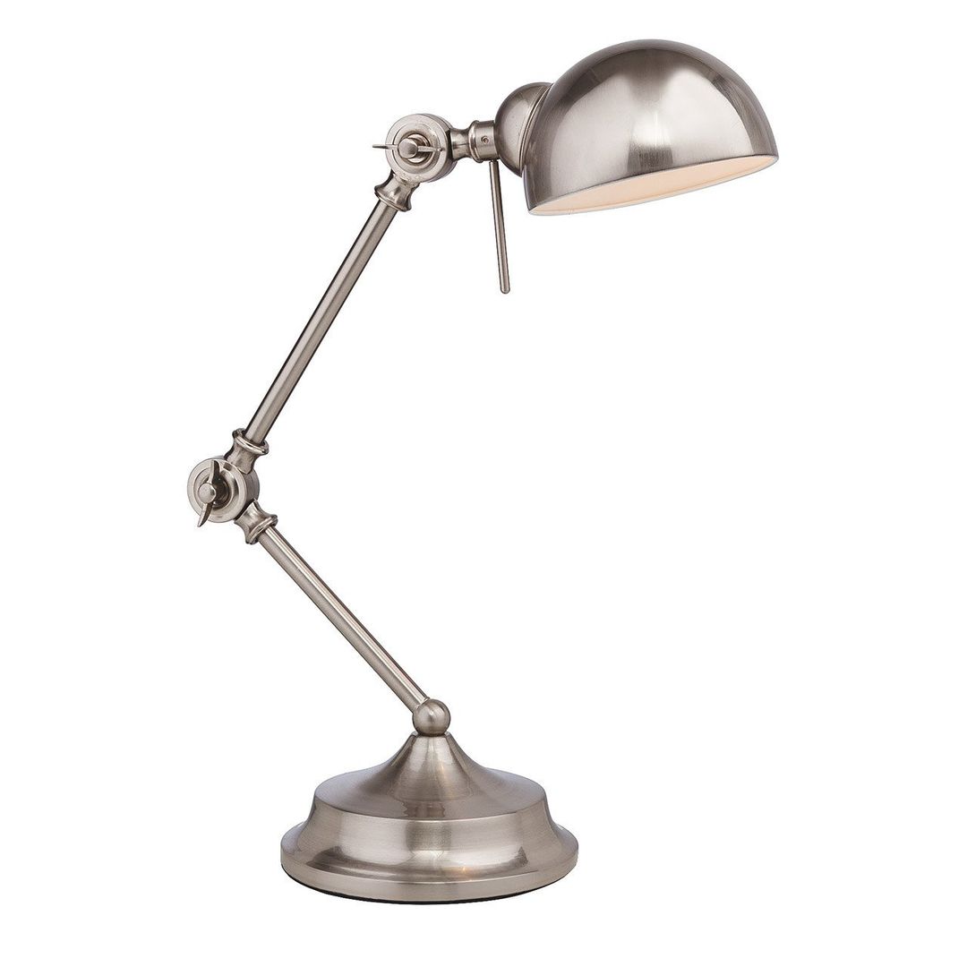 Firstlight Beau Desk Lamp with On/Off Switch in Brushed Steel - Image 1