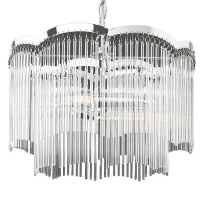 Firstlight Opera Pendant Light Clear in Chrome