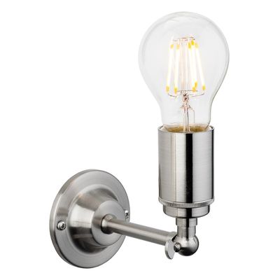 Firstlight Indy Wall Wall Light in Brushed Steel